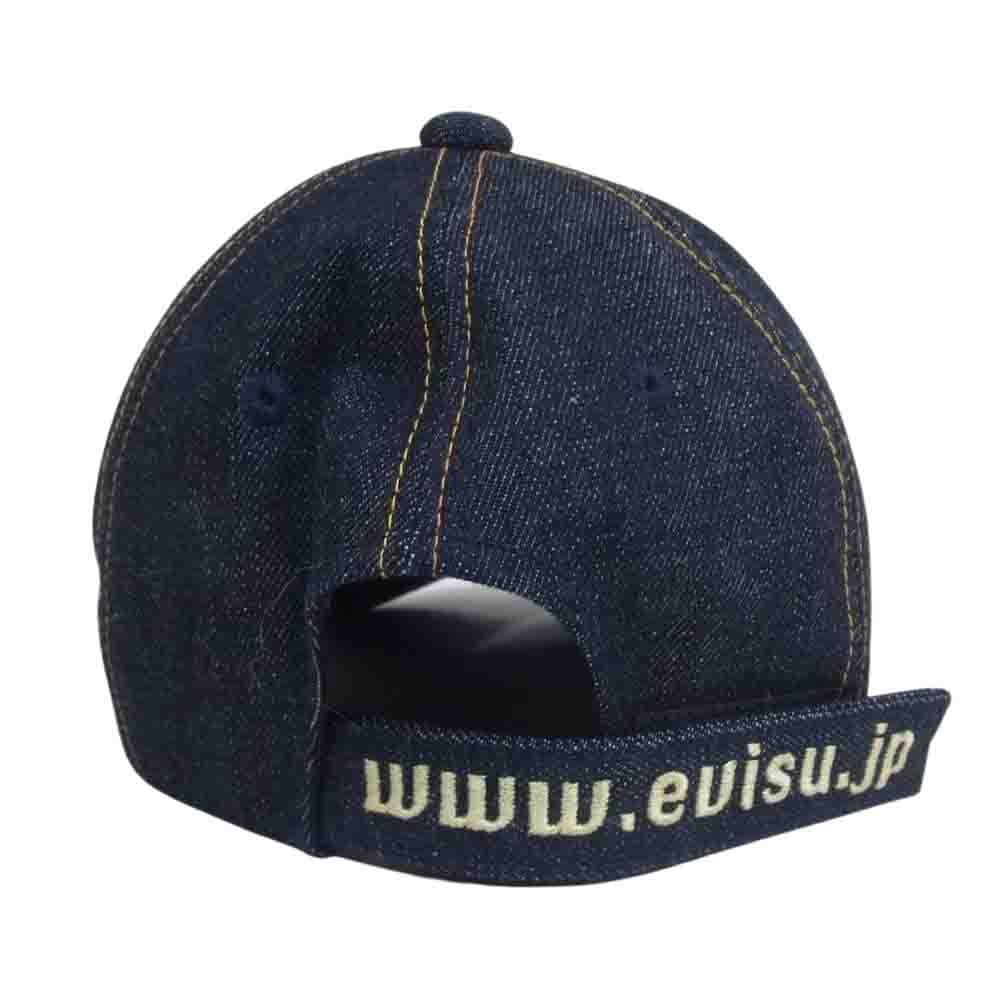 EVISU エヴィス デニム キャップ インディゴブルー系【美品】【中古】