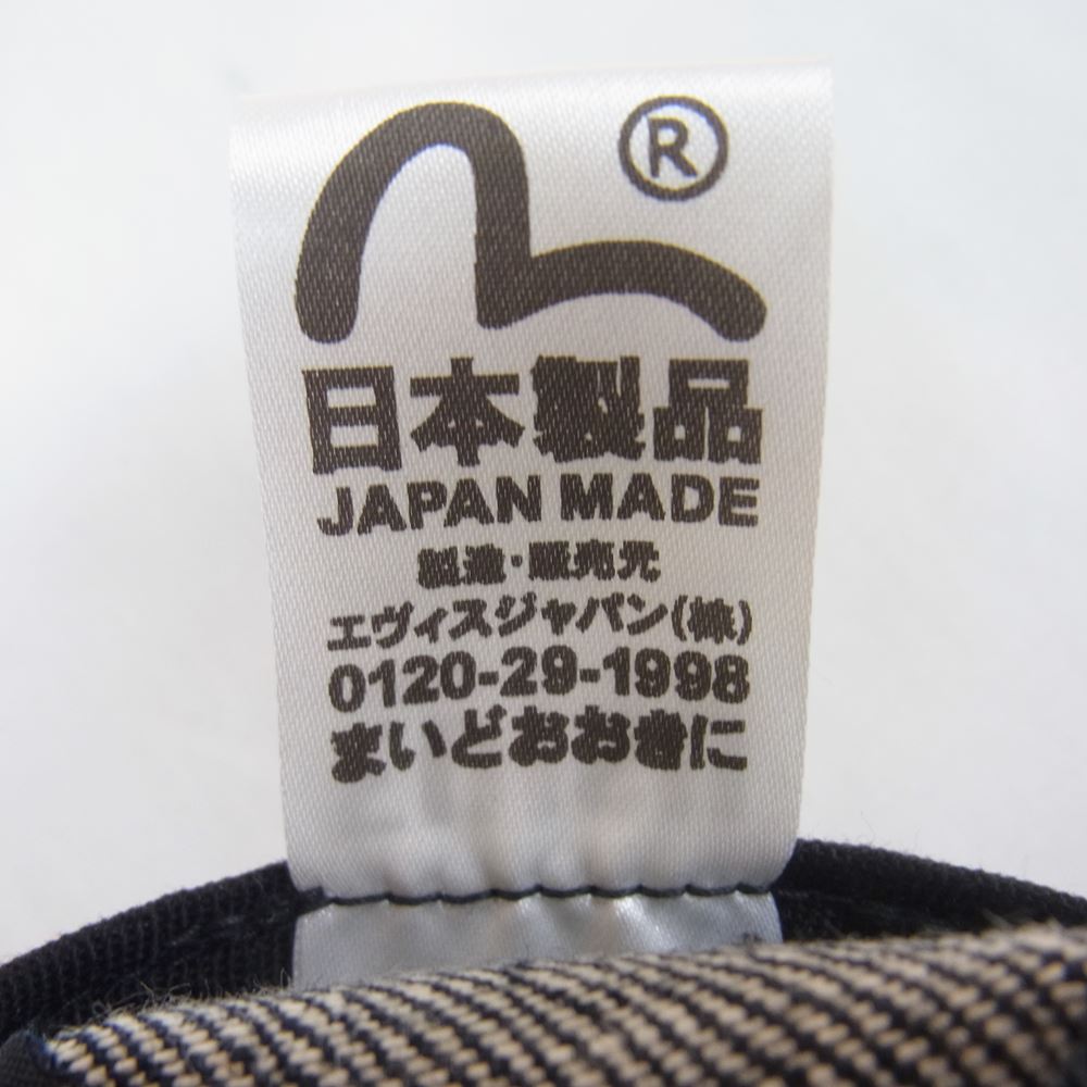 EVISU エヴィス デニム キャップ インディゴブルー系【美品】【中古】
