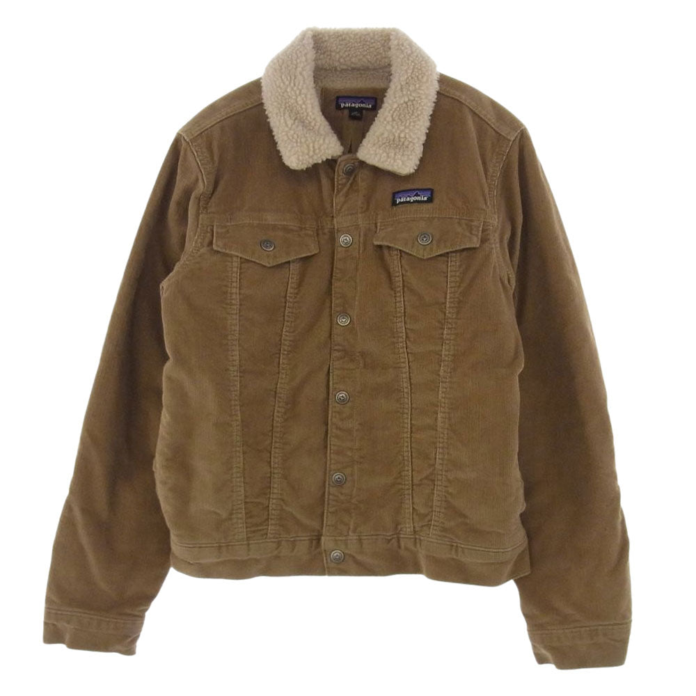 patagonia パタゴニア 26520 Pile Lined Trucker Jacket コーデュロイ トラッカー ジャケット ベージュ系 XS【極上美品】【中古】