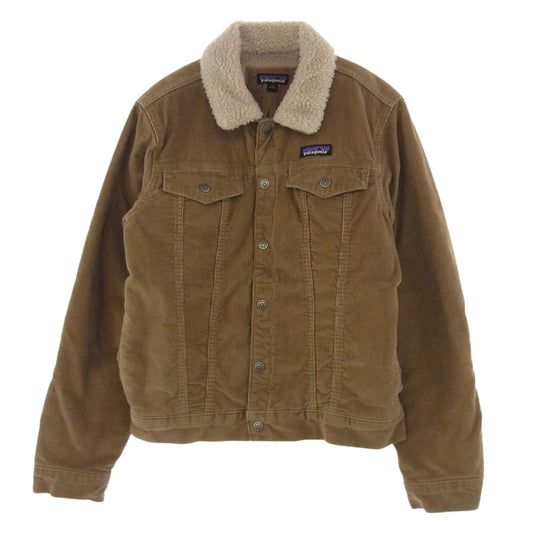 patagonia パタゴニア 26520 Pile Lined Trucker Jacket コーデュロイ トラッカー ジャケット ベージュ系 XS【極上美品】【中古】