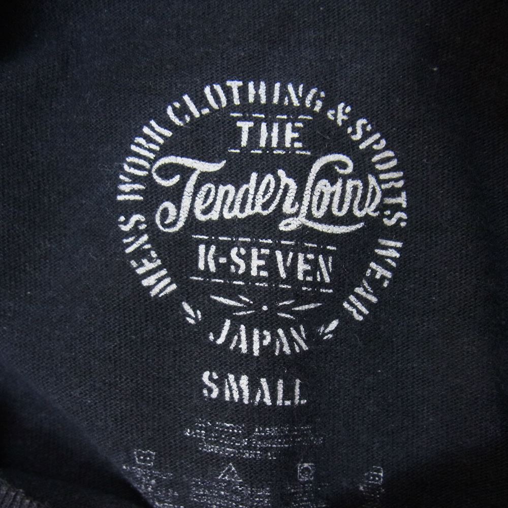 TENDERLOIN テンダーロイン HELL ON WHEELS T-TEE ホイールウィング バックロゴプリント 半袖 Tシャツ ブラック系 S【中古】