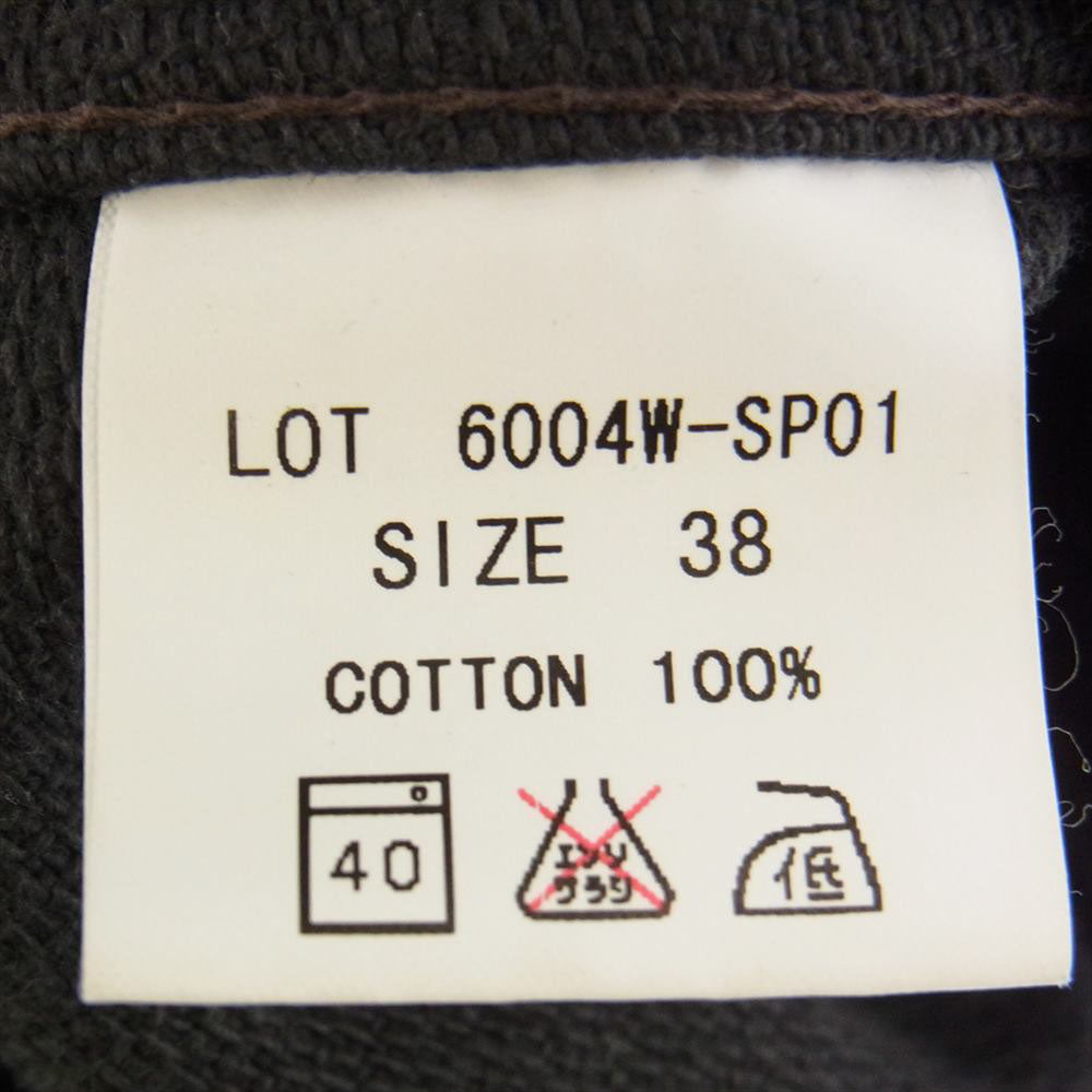 THE FLAT HEAD ザフラットヘッド 6004W SPECIAL DOBBY JKT モーターサイクル バック刺繍 ドビー ワークジャケット チャコール系 38【中古】