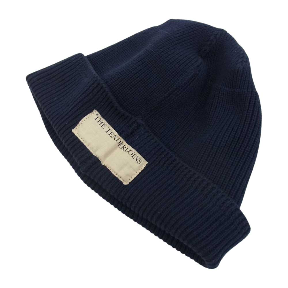 TENDERLOIN テンダーロイン T-BEANIE ビーニー ニットキャップ ニット帽 ネイビー系【中古】