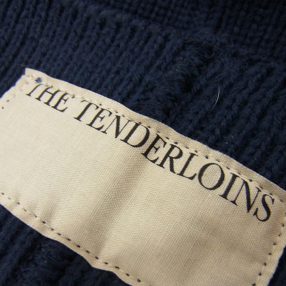TENDERLOIN テンダーロイン T-BEANIE ビーニー ニットキャップ ニット帽 ネイビー系【中古】