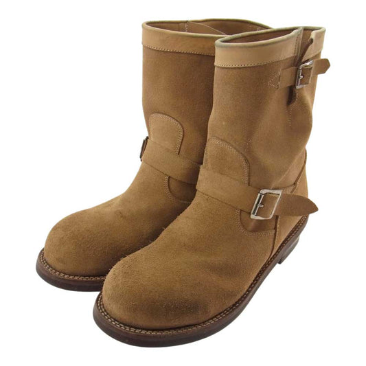 ピストレロ 1102 ENGINEER BOOT STEEL TOE スエード エンジニアブーツ ライトブラウン系【中古】