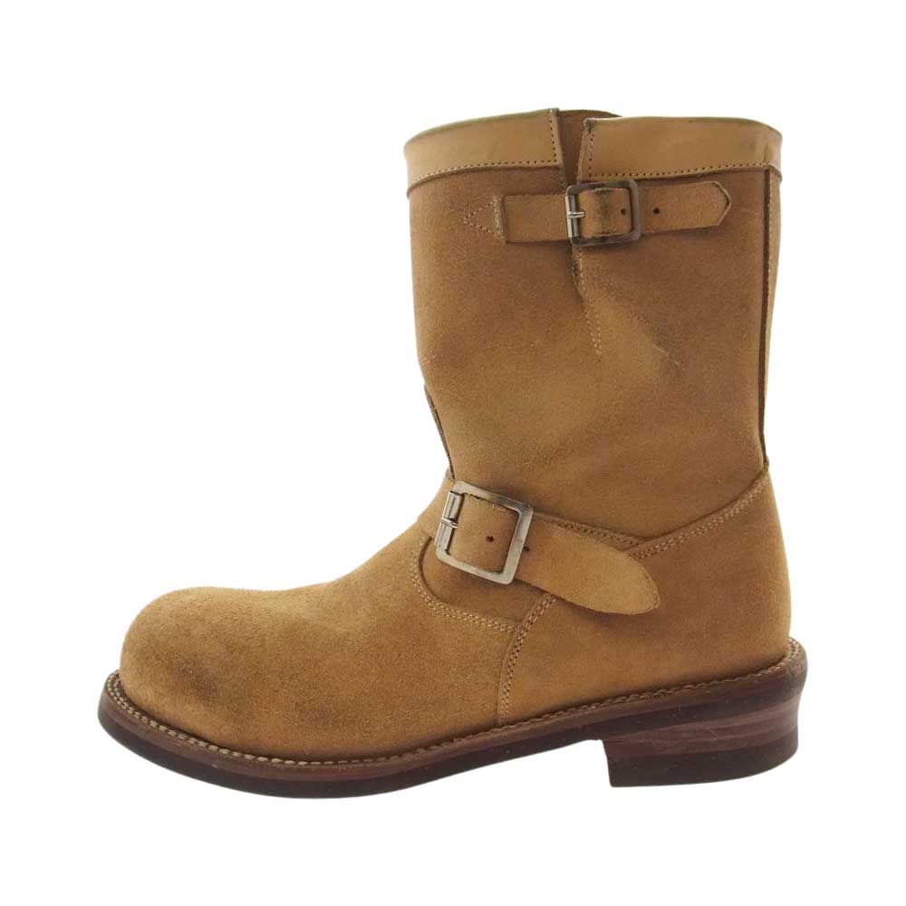 ピストレロ 1102 ENGINEER BOOT STEEL TOE スエード エンジニアブーツ ライトブラウン系【中古】