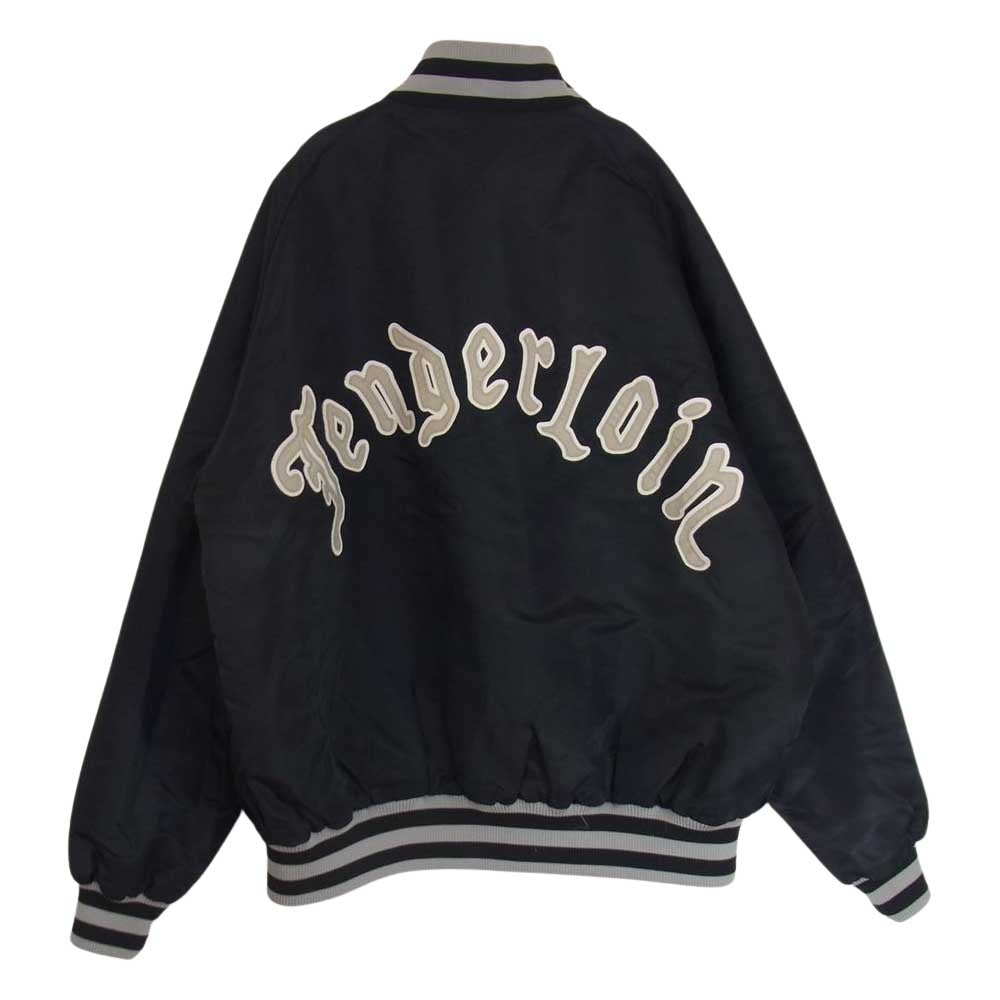 TENDERLOIN テンダーロイン T-NYLON RIB JKT ボルネオスカル ナイロン リブ スタジャン ブラック系 S【中古】