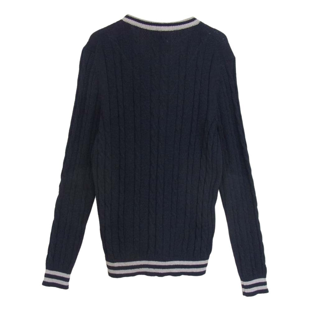 マックローレン × BEAMS ビームス チルデン Vネック ニット セーター ネイビー系 ＃7【中古】