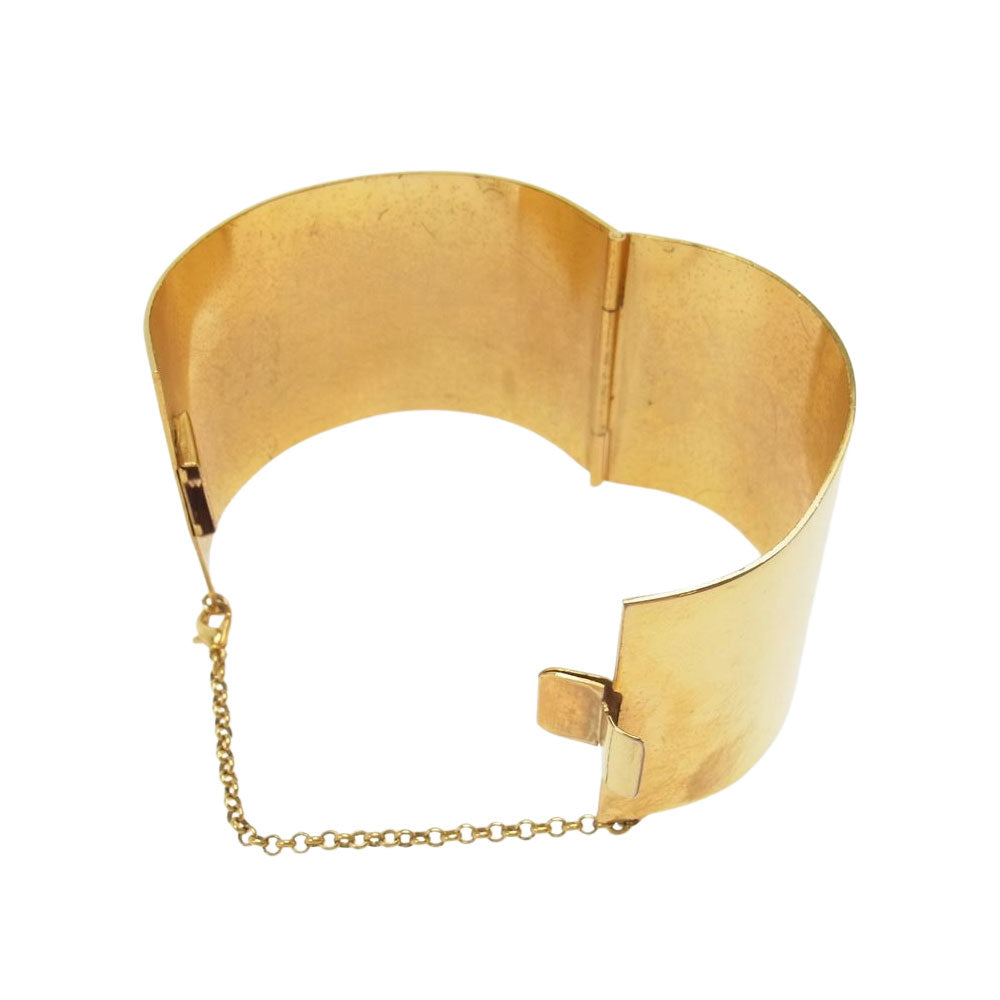 CELINE セリーヌ マンシェット バングル  ゴールド系【中古】