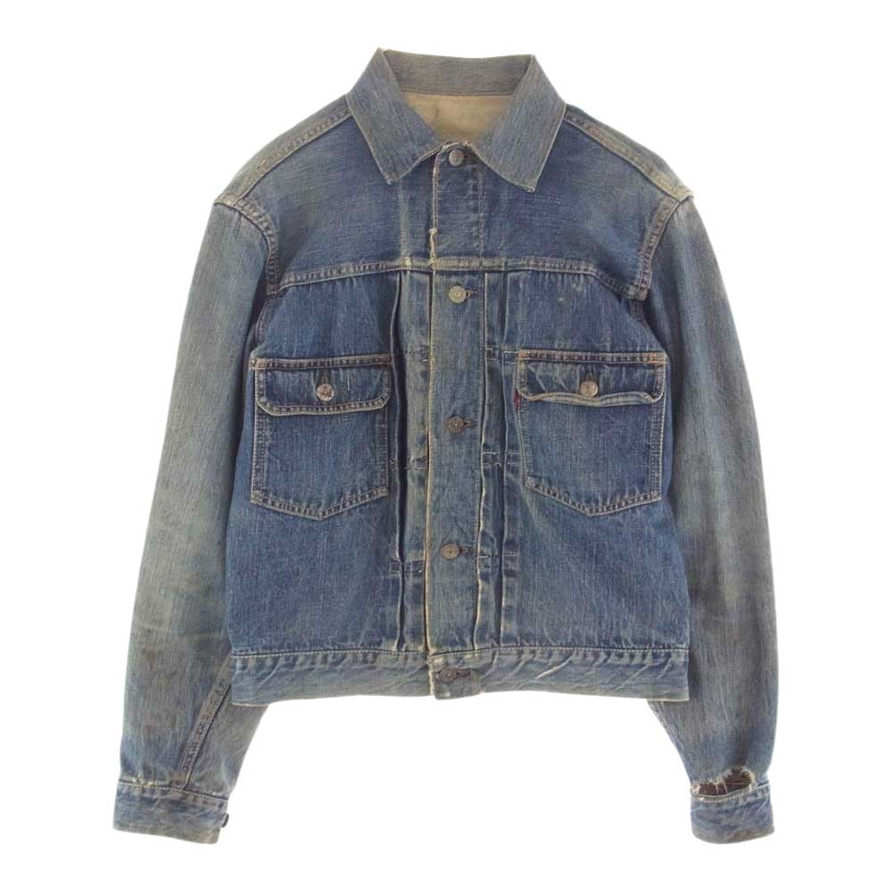 Levi's リーバイス ヴィンテージ オリジナル 507XX ビッグE 2nd ボタン裏刻印ツメ ツープロング 片面均等V デニム ジャケット インディゴブルー系【中古】