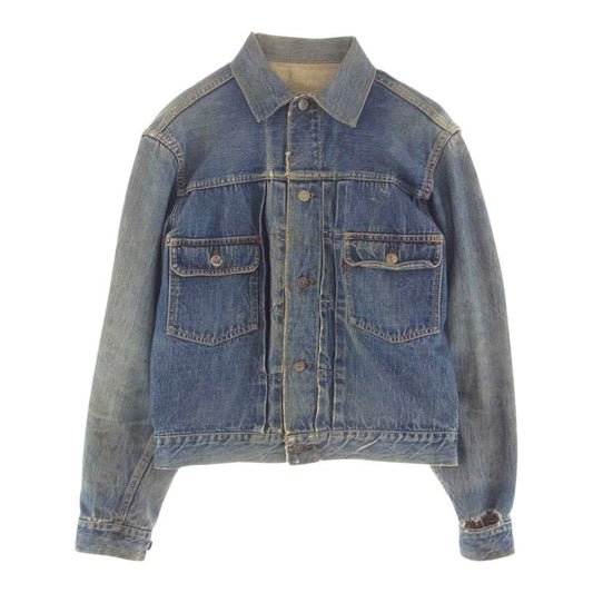 Levi's リーバイス ヴィンテージ オリジナル 507XX ビッグE 2nd ボタン裏刻印ツメ ツープロング 片面均等V デニム ジャケット インディゴブルー系【中古】