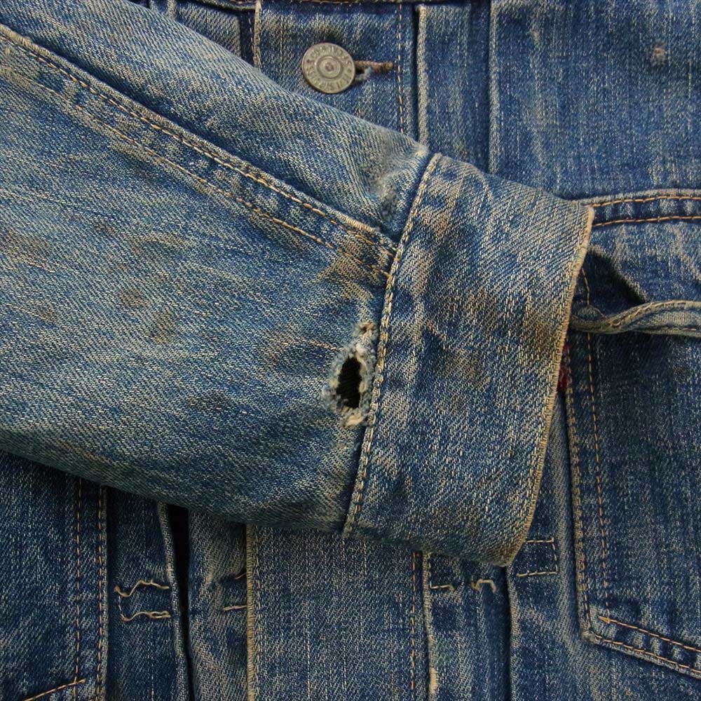 Levi's リーバイス ヴィンテージ オリジナル 507XX ビッグE 2nd ボタン裏刻印ツメ ツープロング 片面均等V デニム ジャケット インディゴブルー系【中古】