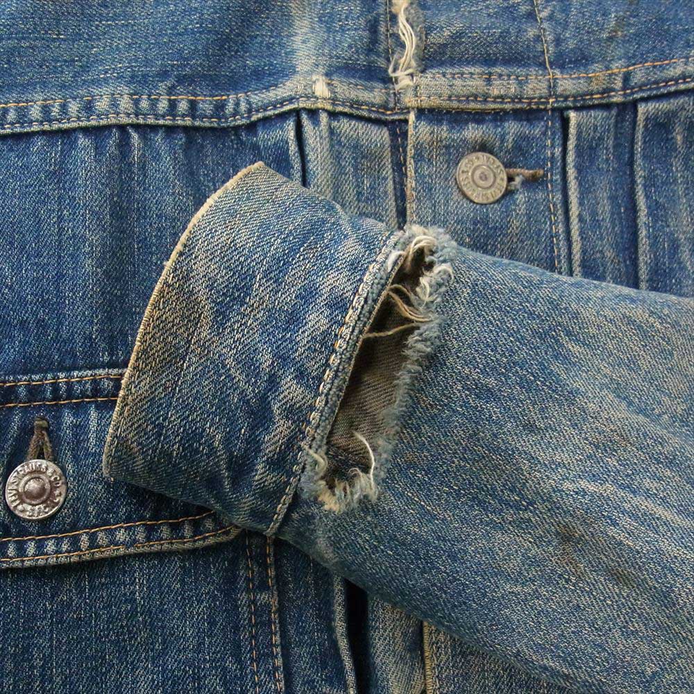 Levi's リーバイス ヴィンテージ オリジナル 507XX ビッグE 2nd ボタン裏刻印ツメ ツープロング 片面均等V デニム ジャケット インディゴブルー系【中古】