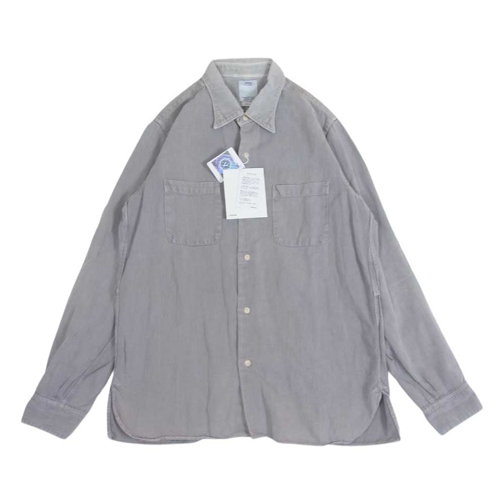 VISVIM ビズビム 0115205011014 VACHER SHIRT OVERDYED オーバーダイ 長袖シャツ グレー系 L【中古】