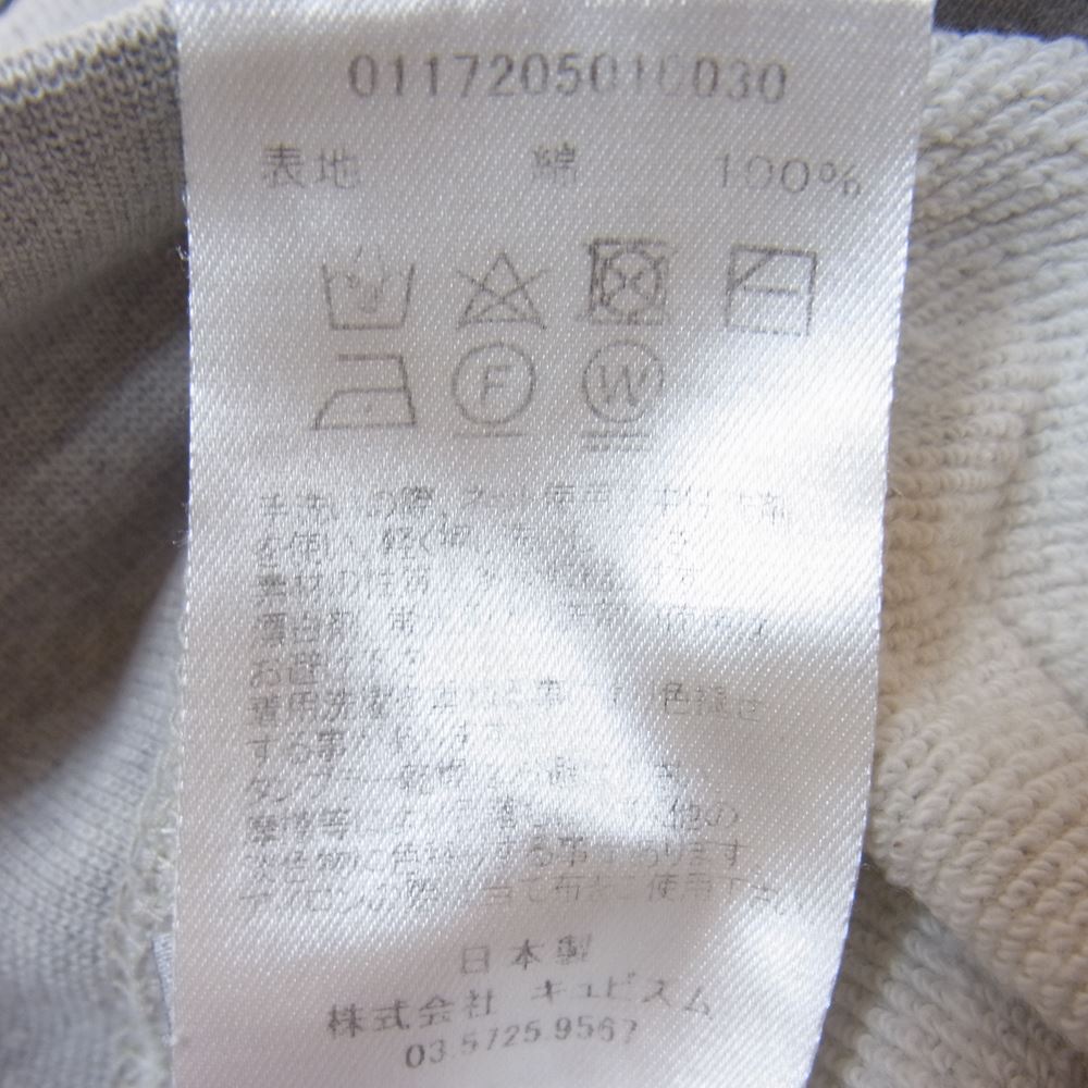 VISVIM ビズビム 0117205010030 17AW JUMBO sweat VNTG BASIC STENCIL ヴィンテージ ベーシック ステンシル ジャンボ スウェット グレー系 2【中古】