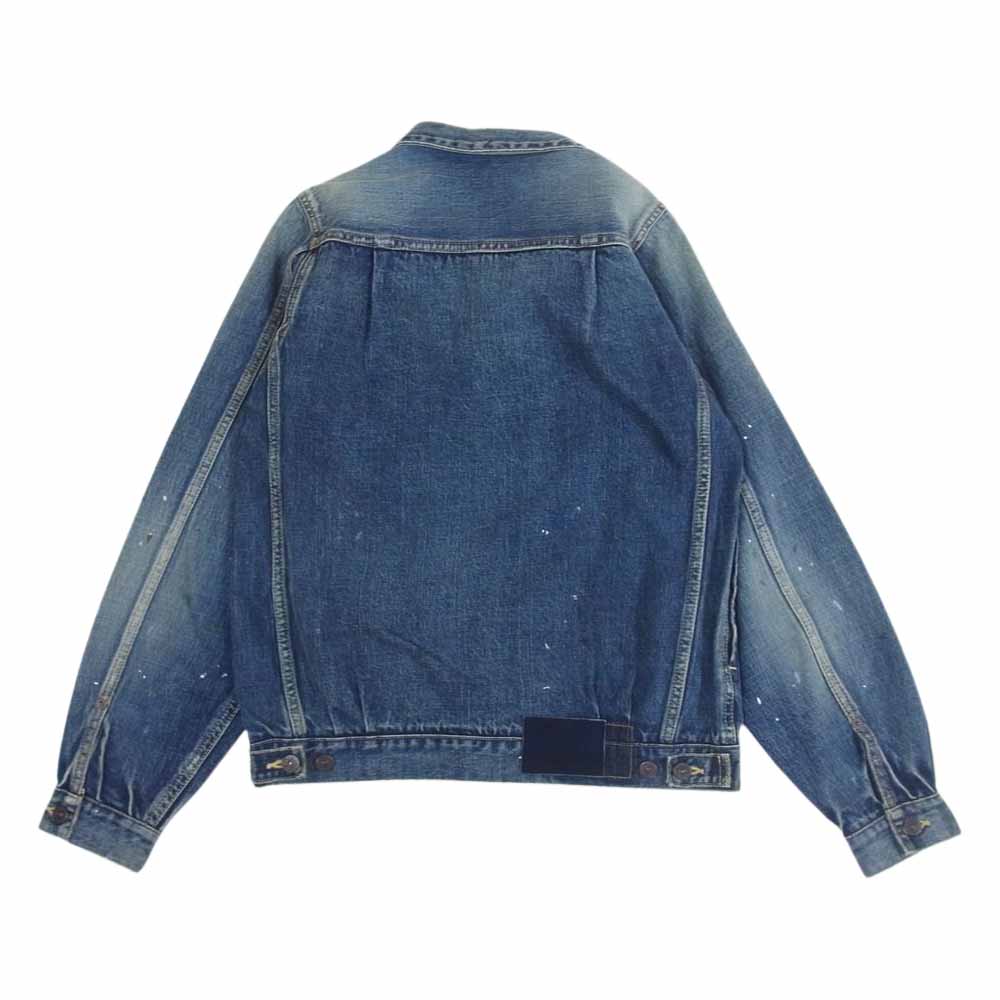 VISVIM ビズビム 0118205006005 SS 101 JUMBO DAMAGED ダメージ加工 デニム ジャケット インディゴブルー系 1【中古】