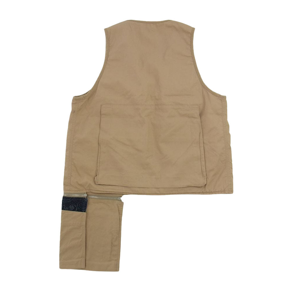 VISVIM ビズビム 0220905013010 ICT PILAR FISHERMAN VEST フィッシャーマン ベスト ベージュ系 2【美品】【中古】