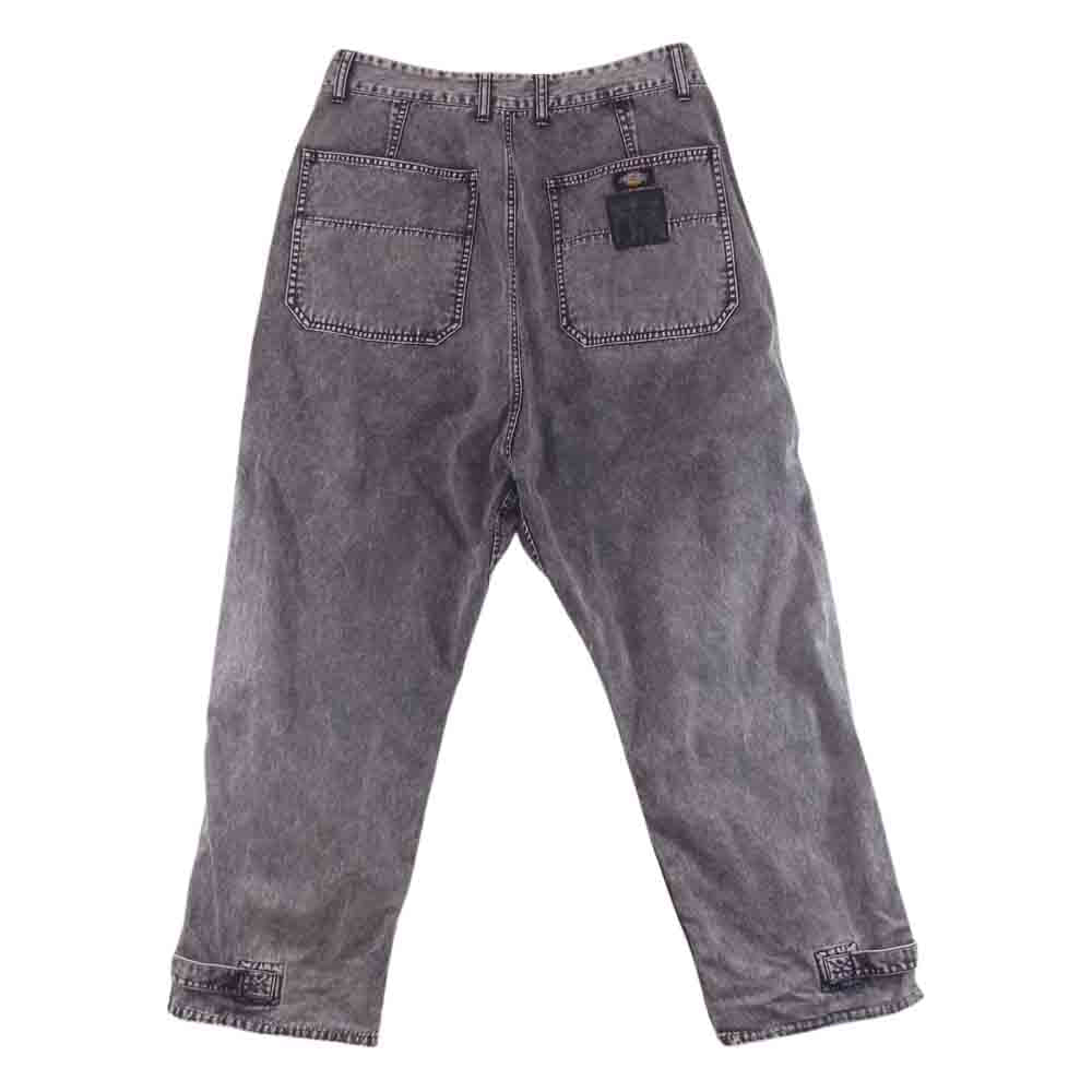 ISAMUKATAYAMA BACKLASH イサムカタヤマバックラッシュ D2002-01 × Dickies ディッキーズ ペインターパンツ ルーズフィットシルエット ブラック系 M【中古】