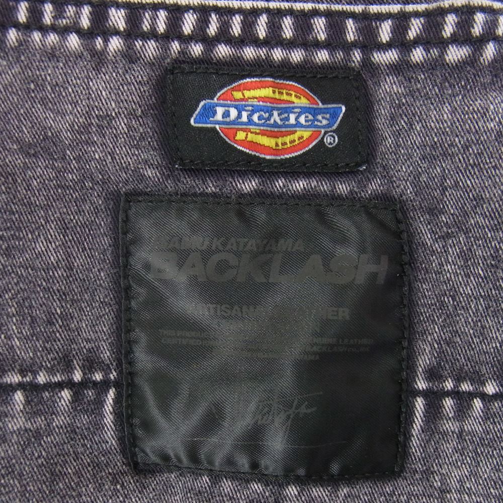 ISAMUKATAYAMA BACKLASH イサムカタヤマバックラッシュ D2002-01 × Dickies ディッキーズ ペインターパンツ ルーズフィットシルエット ブラック系 M【中古】