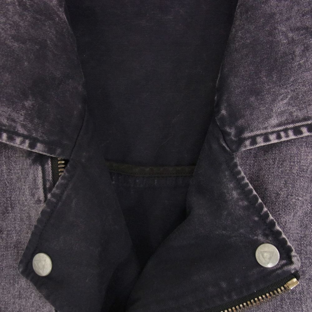 ISAMUKATAYAMA BACKLASH イサムカタヤマバックラッシュ D2002-02 × Dickies ディッキーズ ダブルライダース ウォッシュ加工 ブラック系 M【中古】