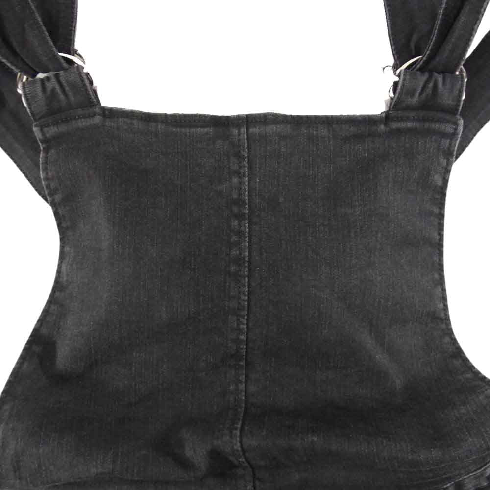ISAMUKATAYAMA BACKLASH イサムカタヤマバックラッシュ 1862-09 SARROUEL SALOPETTE サルエル サロペット オーバーオール デニムパンツ ブラック系 M【中古】