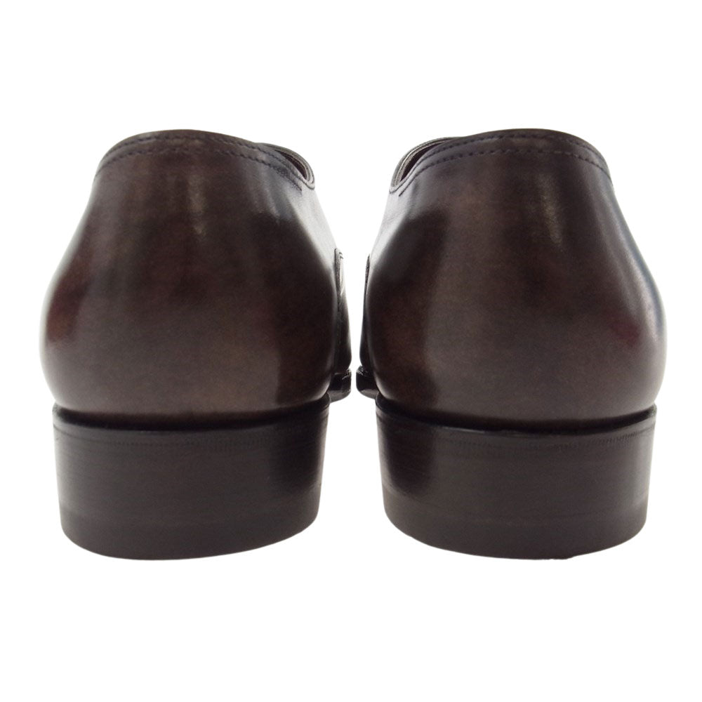 John Lobb ジョンロブ 極上美品 CHAPEL チャペル  ミュージアムカーフ ダブルモンクストラップ シューズ ブラウン系【美品】【中古】