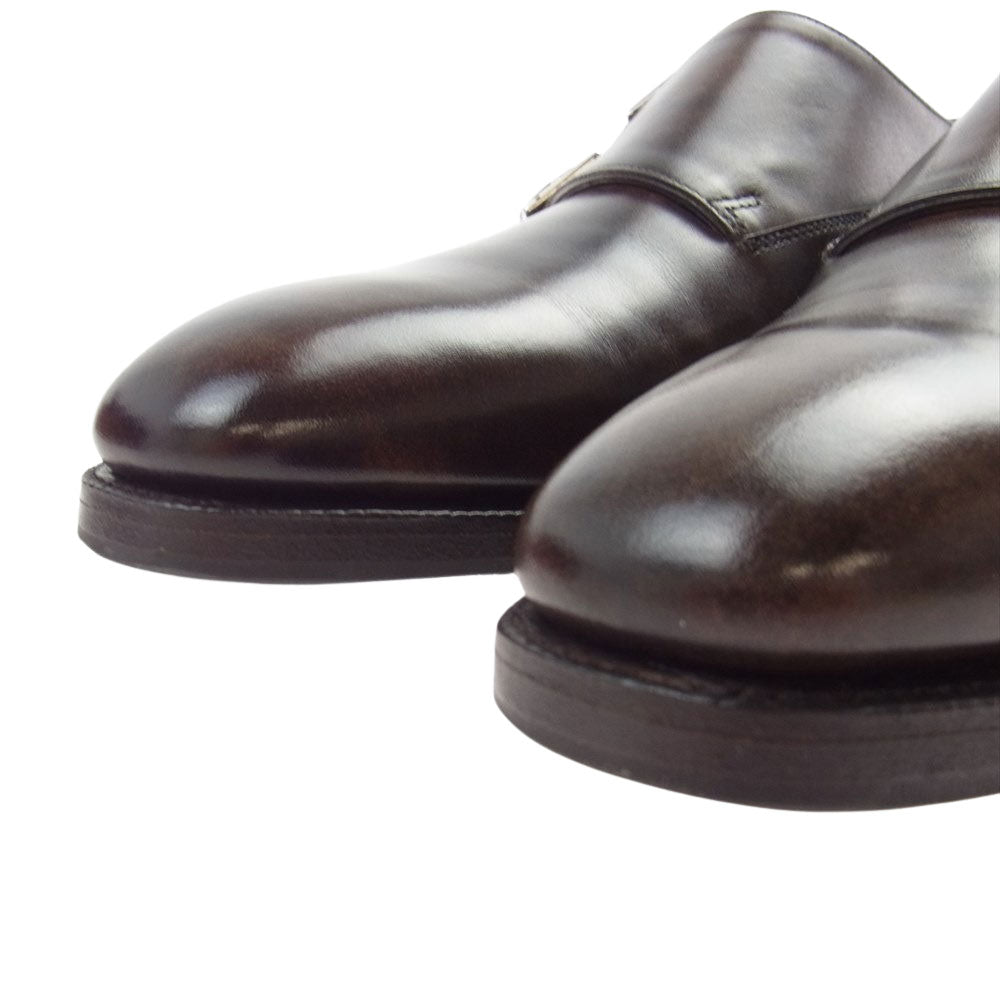 John Lobb ジョンロブ 極上美品 CHAPEL チャペル  ミュージアムカーフ ダブルモンクストラップ シューズ ブラウン系【美品】【中古】
