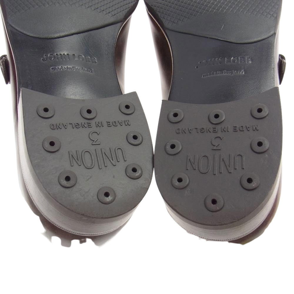 John Lobb ジョンロブ 極上美品 CHAPEL チャペル  ミュージアムカーフ ダブルモンクストラップ シューズ ブラウン系【美品】【中古】