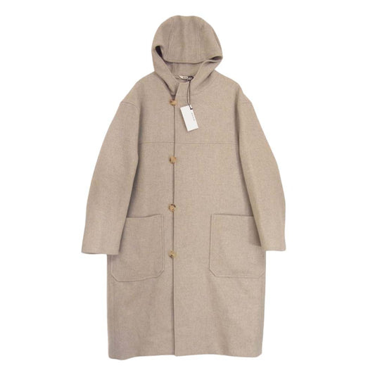 AURALEE オーラリー A20AC03LM LIGHT MELTON HOODED COAT ライト メルトン フーデット コート ベージュ系 o【美品】【中古】