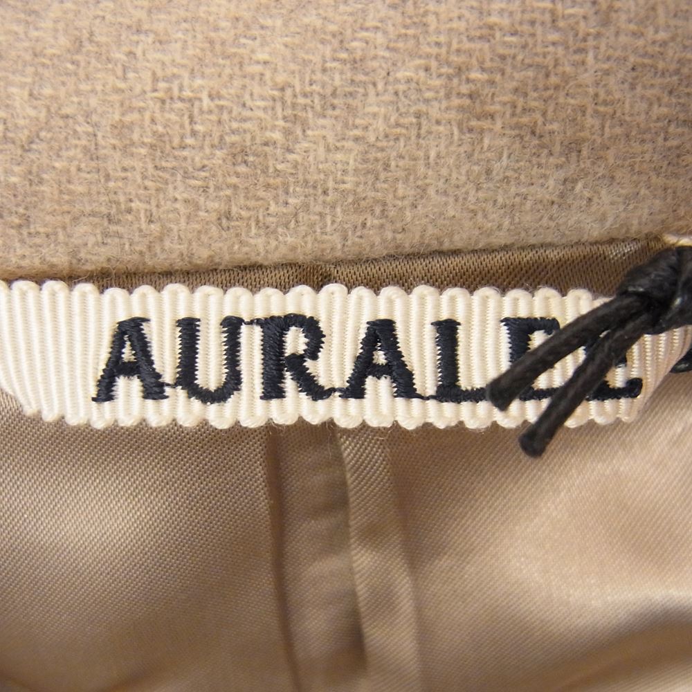 AURALEE オーラリー A20AC03LM LIGHT MELTON HOODED COAT ライト メルトン フーデット コート ベージュ系 o【美品】【中古】