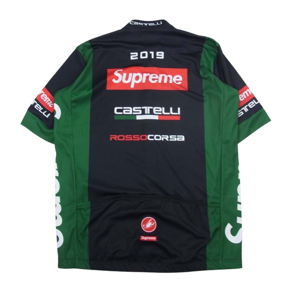 Supreme シュプリーム 19SS  Castelli Cycling Jersey サイクリング ジャージ ブラック系 S【中古】