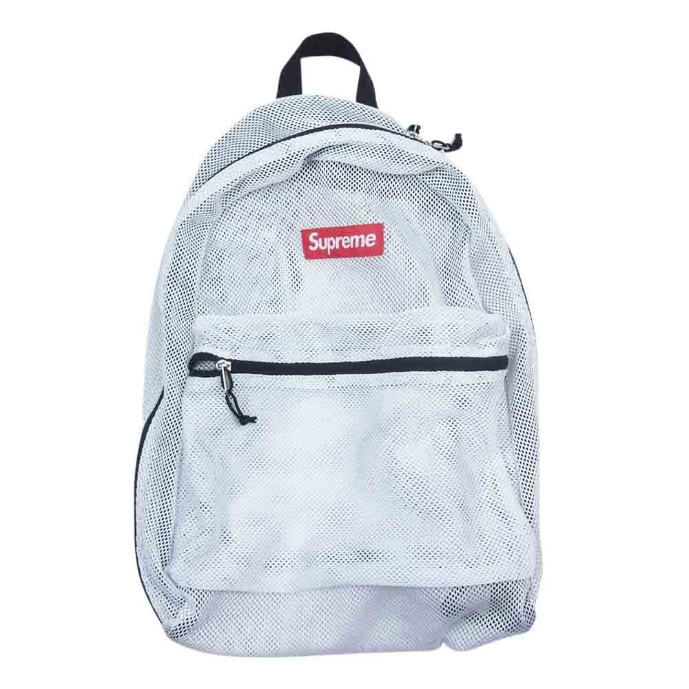 Supreme シュプリーム 16SS Mesh Backpack メッシュ バックパック ホワイト系【中古】