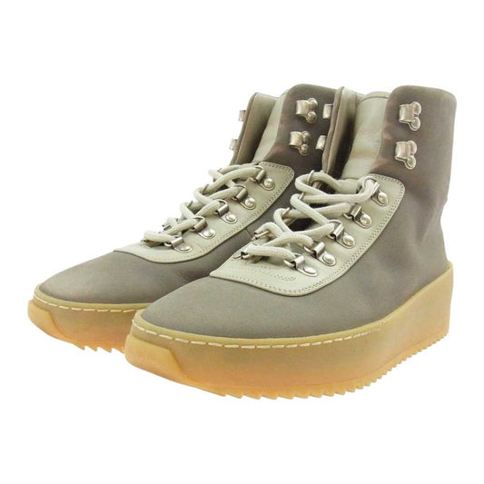 FEAR OF GOD フィアオブゴッド Hiking Sneaker ヌバック レザー ハイキングスニーカー グレー系 40【美品】【中古】