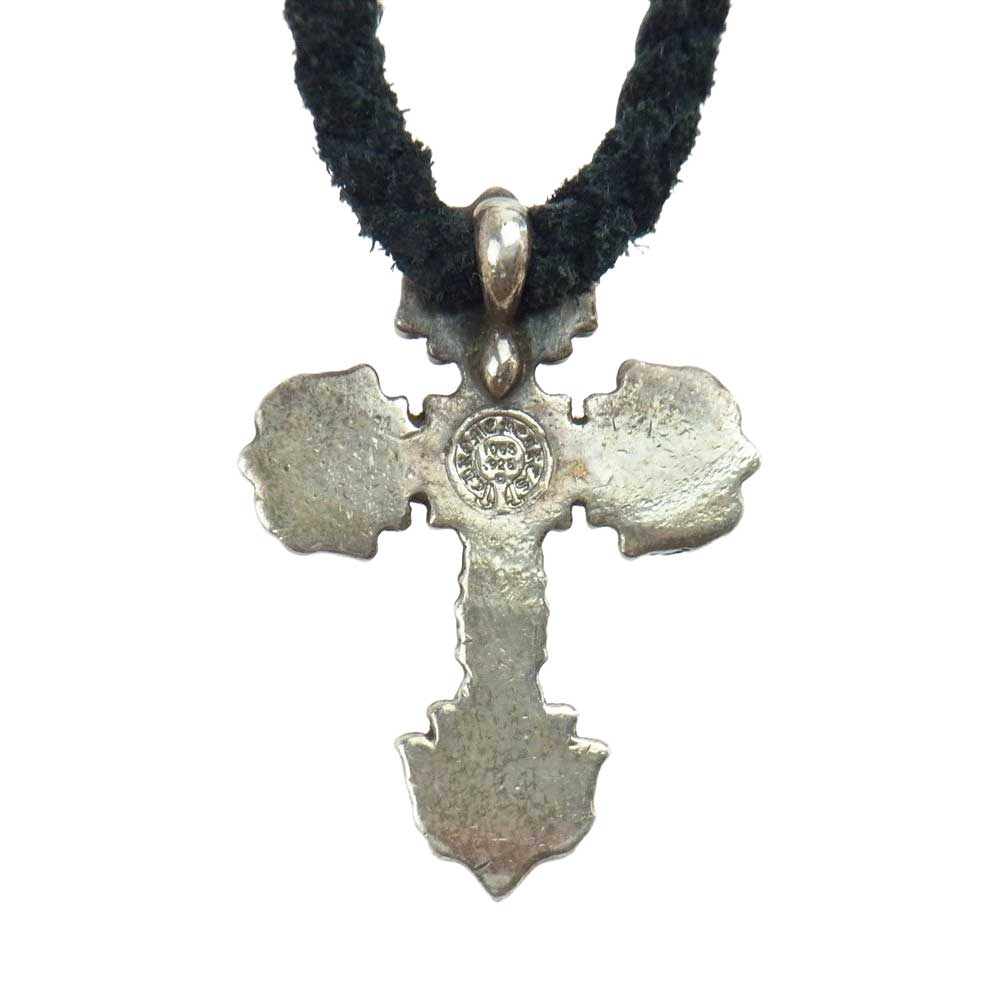 CHROME HEARTS クロムハーツ（原本無） FILIG CROSS-XSM フィリグリー クロス XS レザーブレード ネックレス シルバー系【中古】