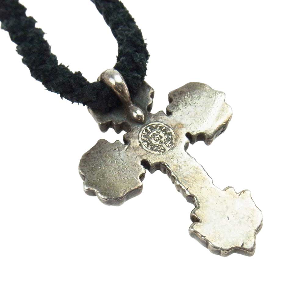 CHROME HEARTS クロムハーツ（原本無） FILIG CROSS-XSM フィリグリー クロス XS レザーブレード ネックレス シルバー系【中古】