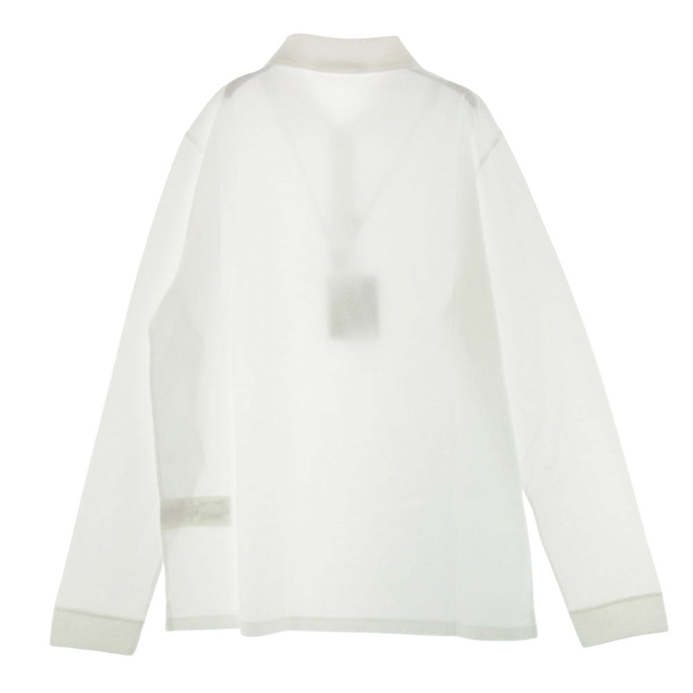 LOUIS VUITTON ルイ・ヴィトン HAY34W ロゴ 刺繍 ポロシャツ 長袖 ホワイト系 XL【中古】