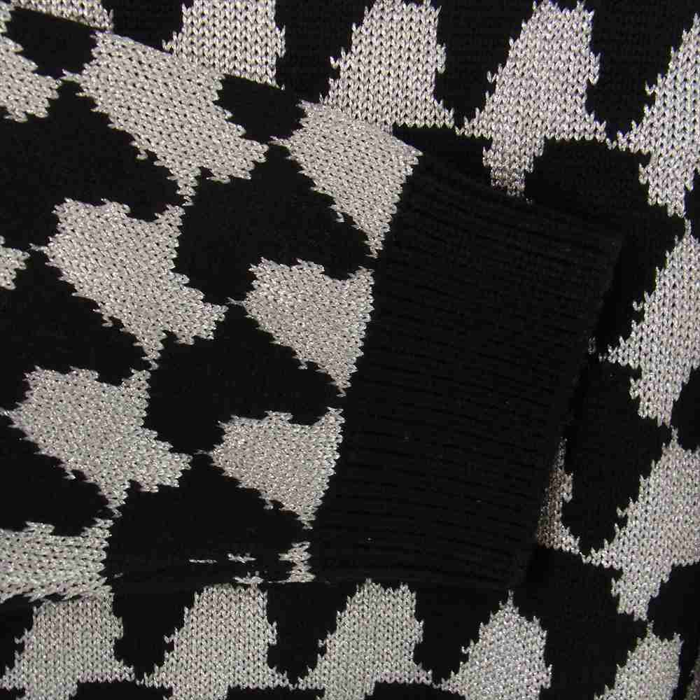 LOUIS VUITTON ルイ・ヴィトン 19AW 1A5PBX ルレックスジャガード LVサークル金具 長袖 ニット マルチカラー系 ブラック系 シルバー系 L【極上美品】【中古】