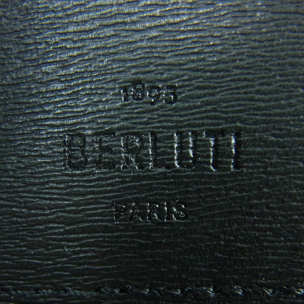 Berluti ベルルッティ イタウバ スクリット カリグラフィ レザー ジップ ウォレット 財布 ブラウン系【中古】