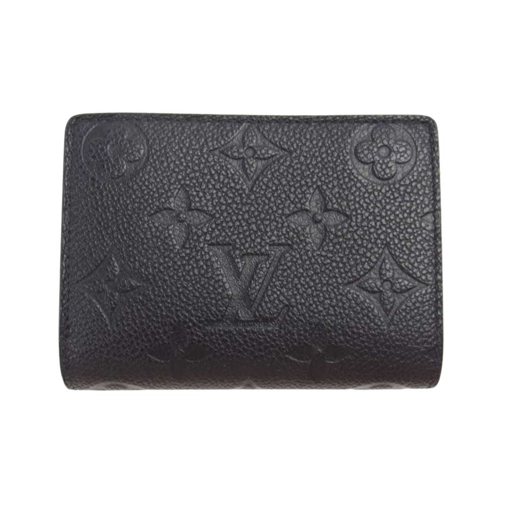 LOUIS VUITTON ルイ・ヴィトン M80151 モノグラム アンプラント ポルトフォイ ユクレア イニシャル入り ウォレット 財布 ブラック系【中古】