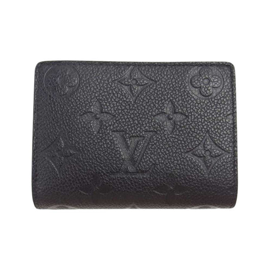 LOUIS VUITTON ルイ・ヴィトン M80151 モノグラム アンプラント ポルトフォイ ユクレア イニシャル入り ウォレット 財布 ブラック系【中古】
