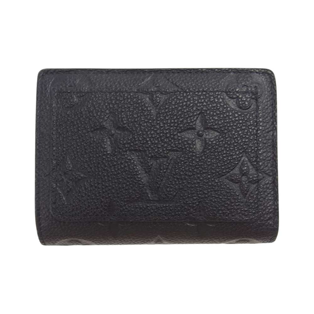 LOUIS VUITTON ルイ・ヴィトン M80151 モノグラム アンプラント ポルトフォイ ユクレア イニシャル入り ウォレット 財布 ブラック系【中古】