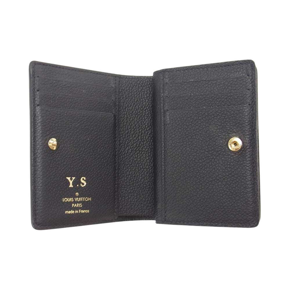 LOUIS VUITTON ルイ・ヴィトン M80151 モノグラム アンプラント ポルトフォイ ユクレア イニシャル入り ウォレット 財布 ブラック系【中古】