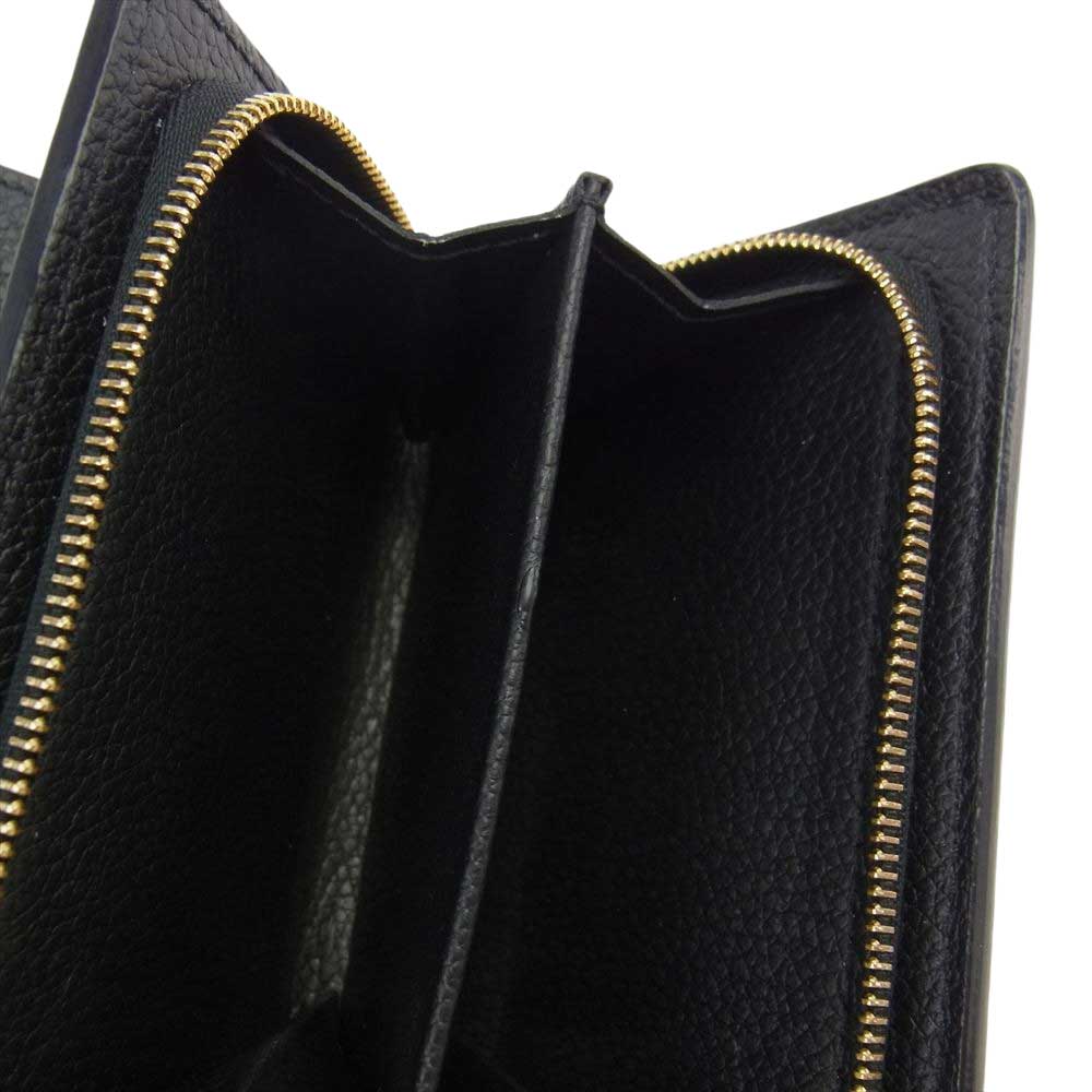 LOUIS VUITTON ルイ・ヴィトン M80151 モノグラム アンプラント ポルトフォイ ユクレア イニシャル入り ウォレット 財布 ブラック系【中古】