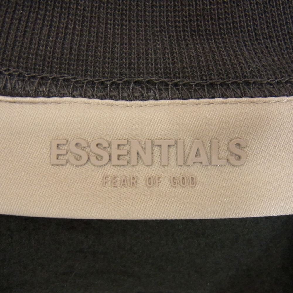 FEAR OF GOD フィアオブゴッド 192BT212070F ESSENTIALS エッセンシャルズ RELAXED CREWNECK IRON スウェット トレーナー チャコール系 M【新古品】【未使用】【中古】