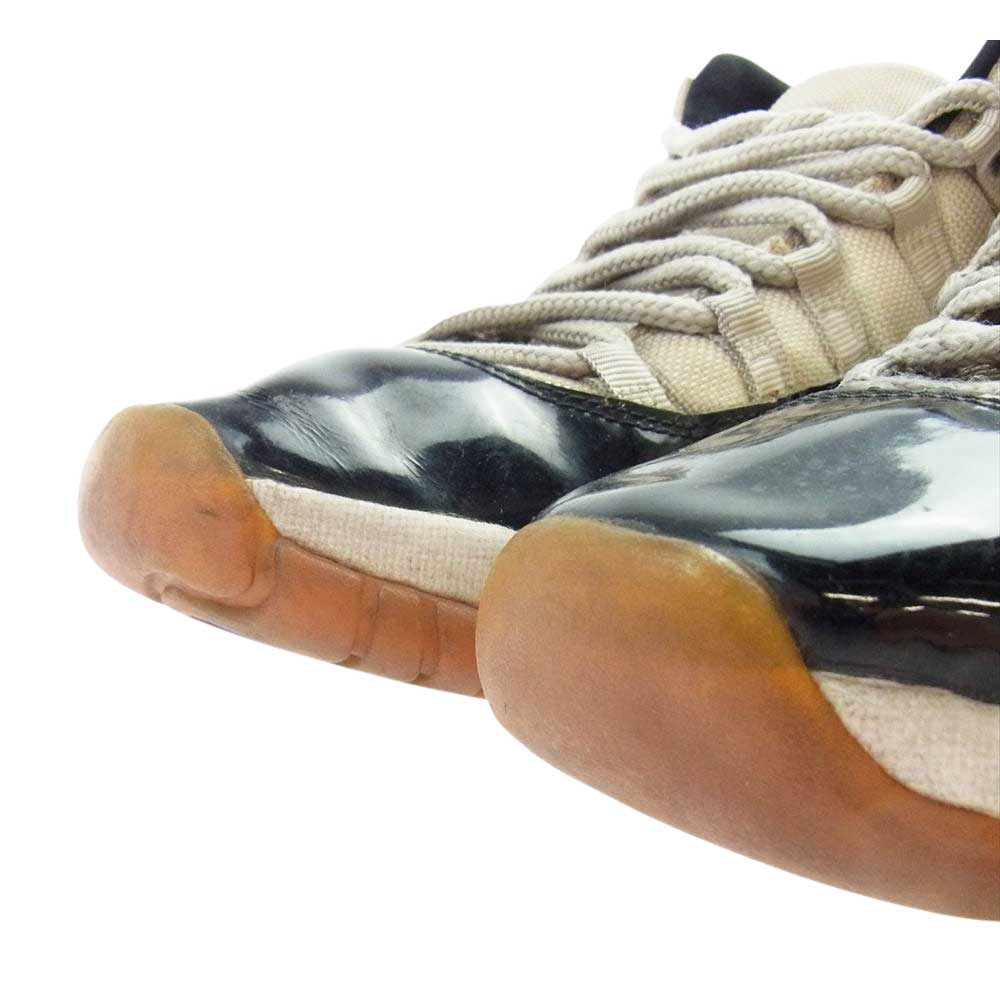 NIKE AIR JORDAN ナイキ ジョーダン 136046-101  AIR JORDAN 11 ホワイト系 ブラック系 25.5cm【中古】