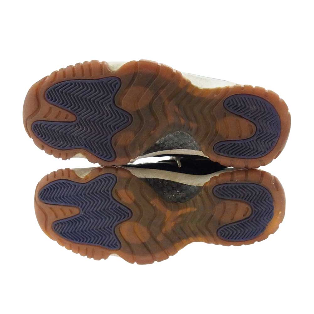 NIKE AIR JORDAN ナイキ ジョーダン 136046-101  AIR JORDAN 11 ホワイト系 ブラック系 25.5cm【中古】
