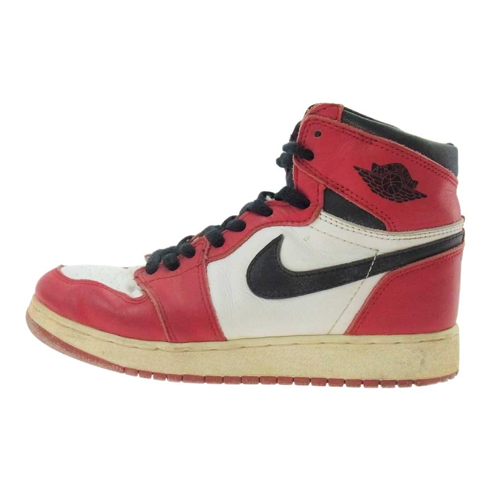 NIKE AIR JORDAN ナイキ ジョーダン 153126-101 AIR JORDAN 1 BG 94年製 シカゴ レッド系 ホワイト系 23.5cm【中古】