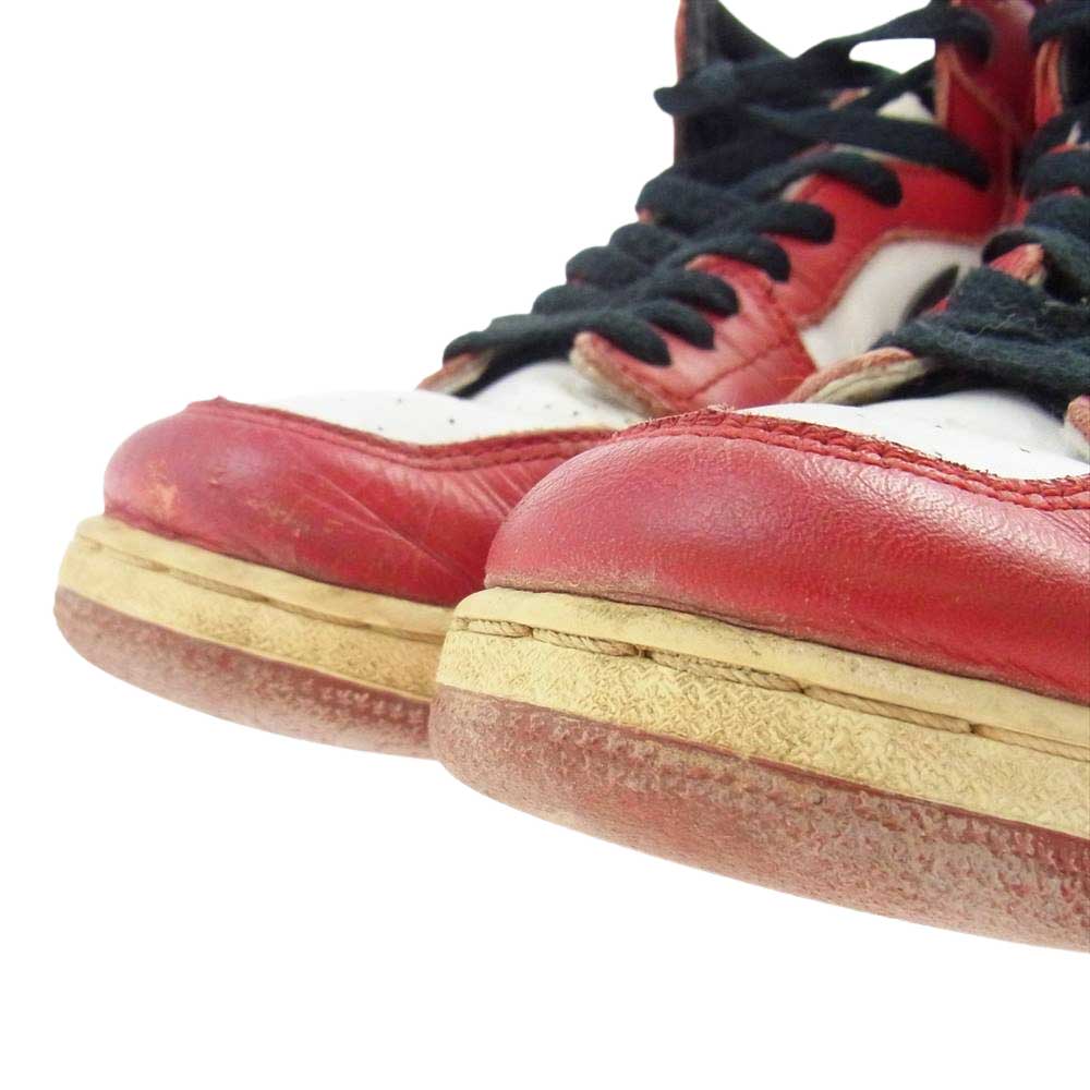 NIKE AIR JORDAN ナイキ ジョーダン 153126-101 AIR JORDAN 1 BG 94年製 シカゴ レッド系 ホワイト系 23.5cm【中古】