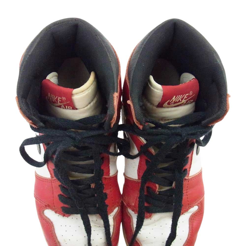 NIKE AIR JORDAN ナイキ ジョーダン 153126-101 AIR JORDAN 1 BG 94年製 シカゴ レッド系 ホワイト系 23.5cm【中古】