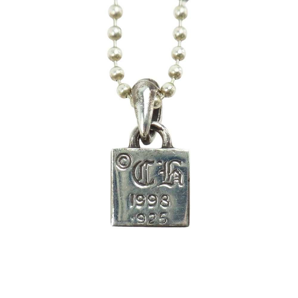 CHROME HEARTS クロムハーツ（原本無） フレームド CHプラス チャーム ストーン ペンダント シルバー系【中古】